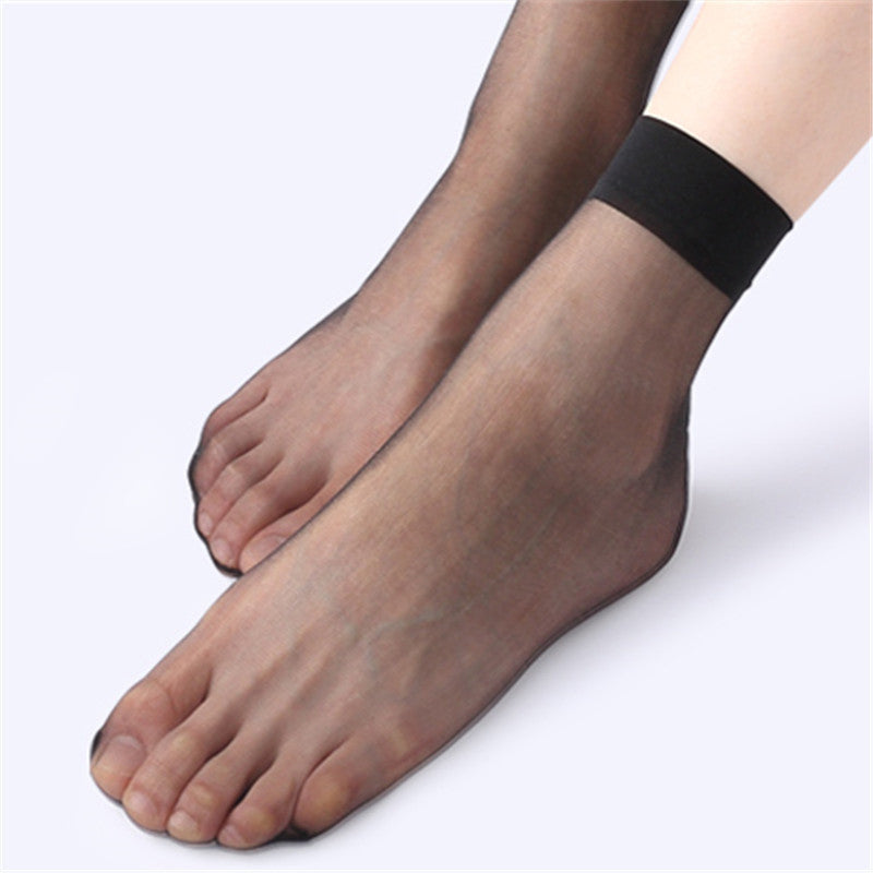 Ankle High Clear Women's Socks (10 Pairs)