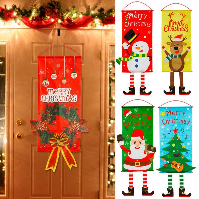Merry Christmas Door Banner Hanging Ornament