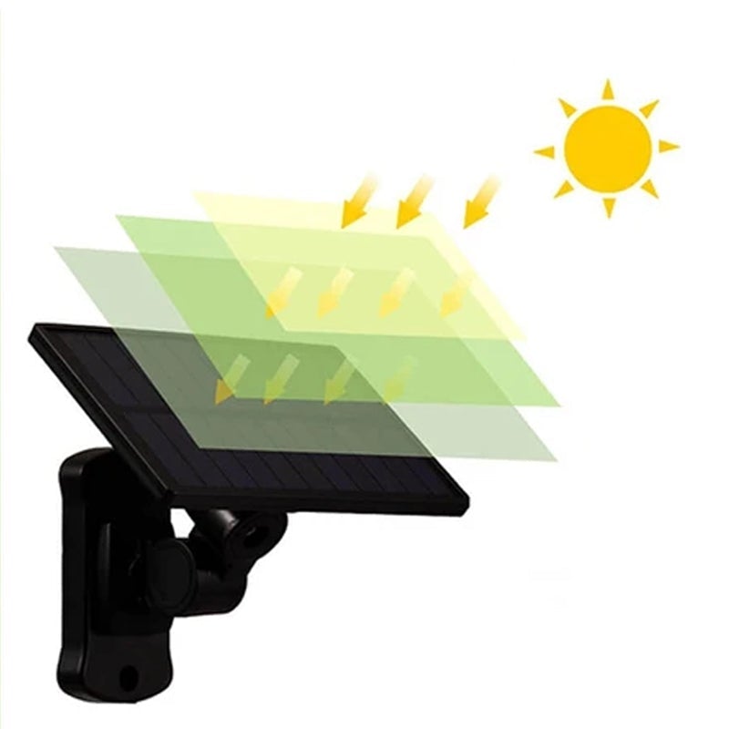 Triple LED Solar Wall Light