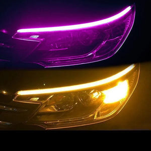 Flexible DRL LED Night & Daytime Running Light Strip (No Disassembling Needed)