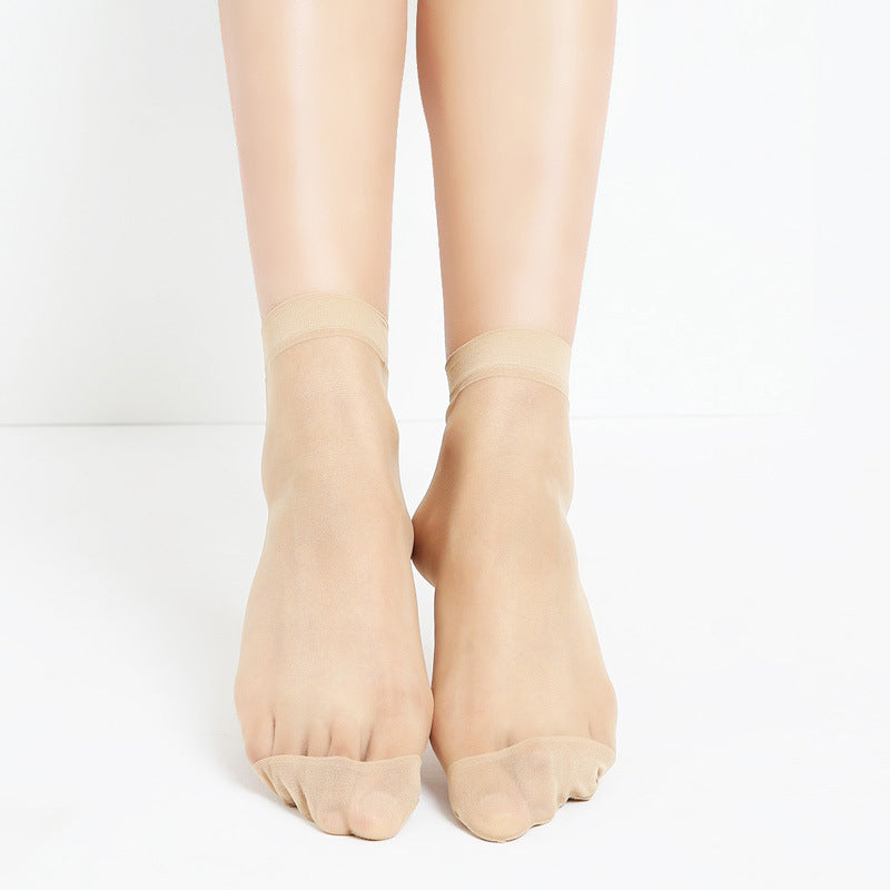 Ankle High Clear Women's Socks (10 Pairs)