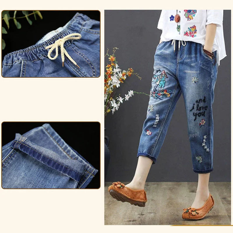 Women Casual Retro Jeans