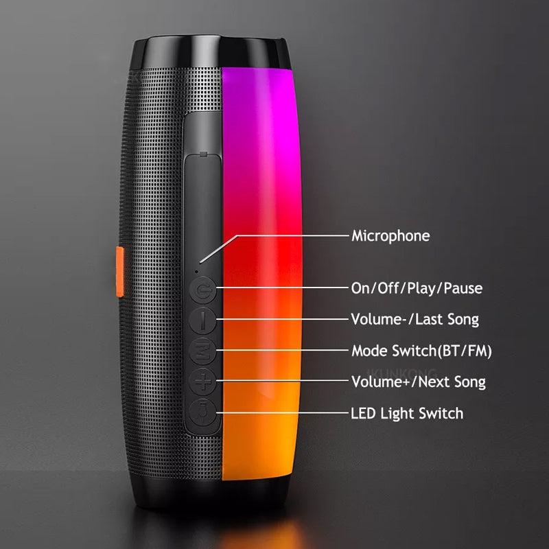 LED Bluetooth Wireless Bass Subwoofer Music Player