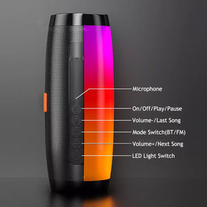 LED Bluetooth Wireless Bass Subwoofer Music Player