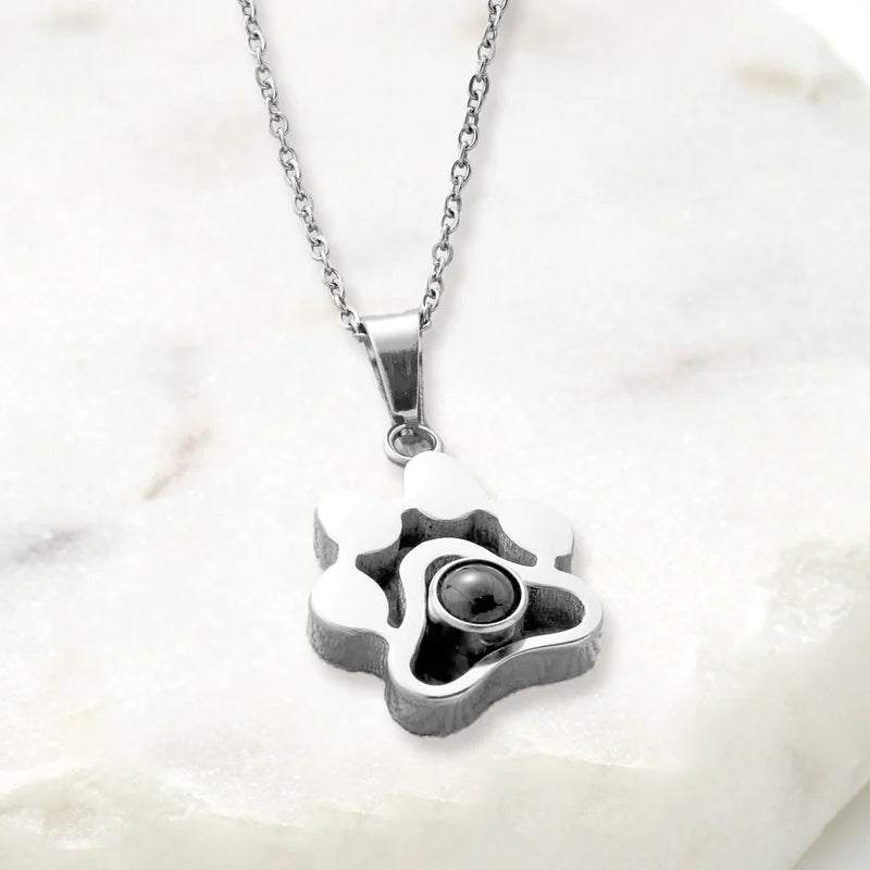 100 Languages I Love You Projection Necklace