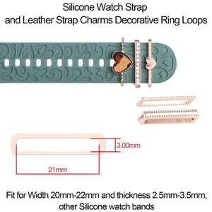 Watch Silicone Bands Decorative Rings
