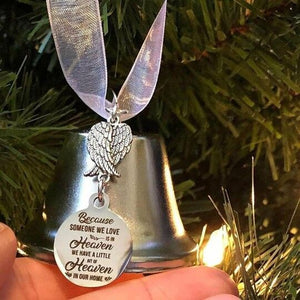 Christmas ornaments angel wings bell-memorial