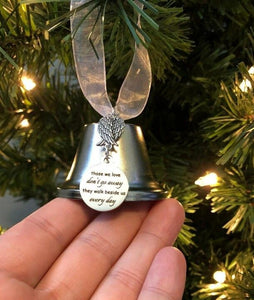 Christmas ornaments angel wings bell-memorial