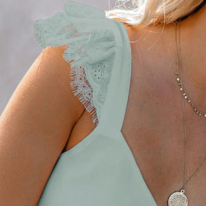 Ruffle V-Neck Tank Top