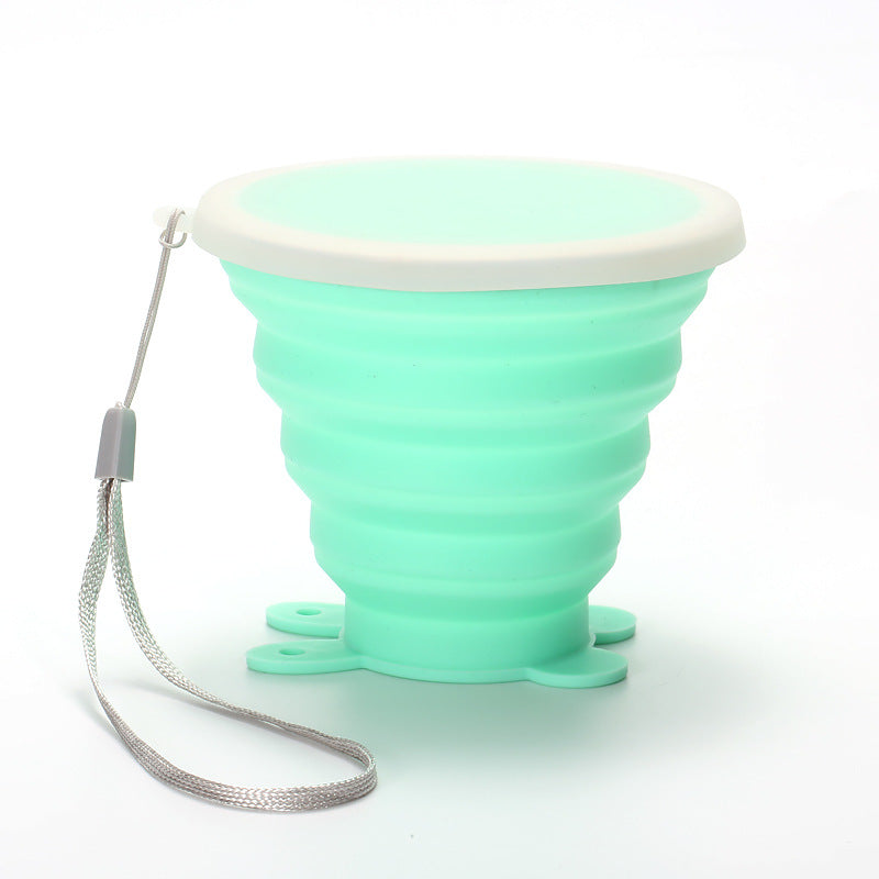 Silicone Folding Water Cups with Lids