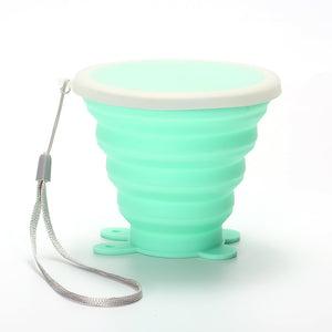 Silicone Folding Water Cups with Lids
