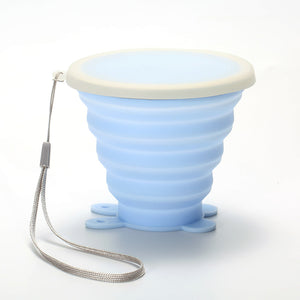 Silicone Folding Water Cups with Lids