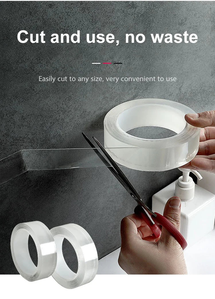 Reusable Double Sided Adhesive Traceless Tape