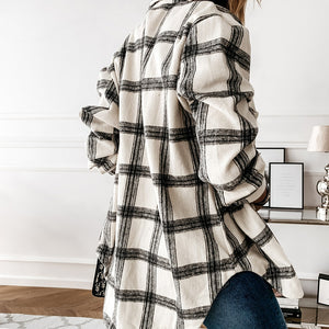Women's Casual Plaid Coat