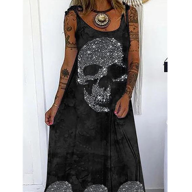 Punk Skull Loose Dress