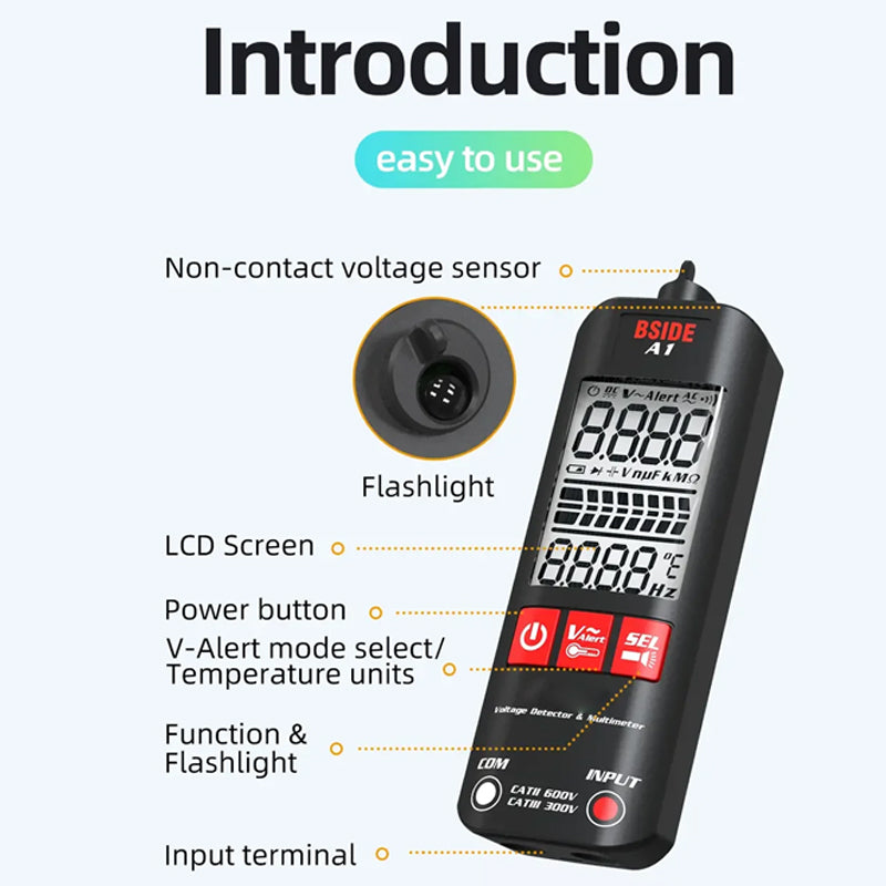Fully Automatic Anti-Burn Intelligent Digital Multimeter