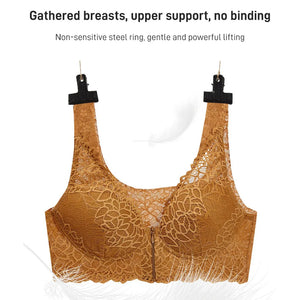 Front Zipper Sexy Lace Bra