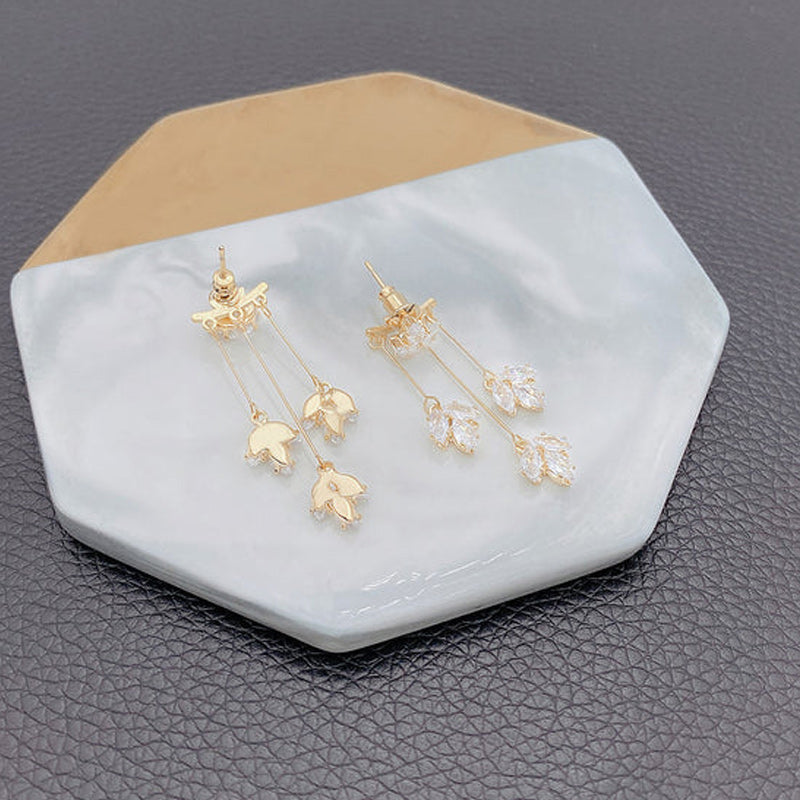 Maple Crystal Earrings