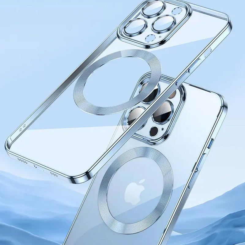 Electroplating Wireless Magnetic Charging All-Inclusive Lens Case for iPhone