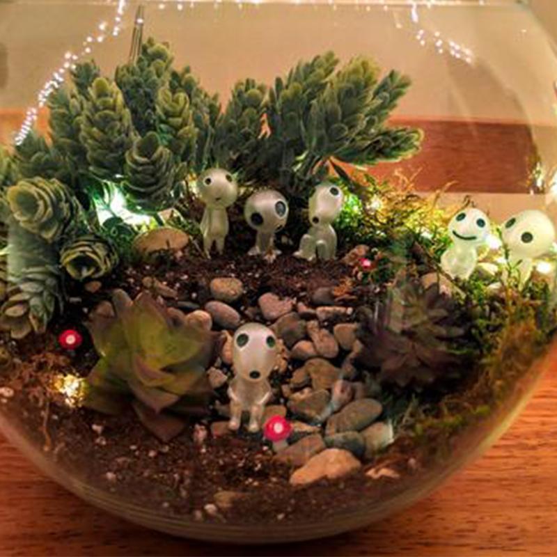 Luminous Garden Ghost Miniature Figurines