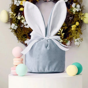 Easter Bunny Velvet Basket
