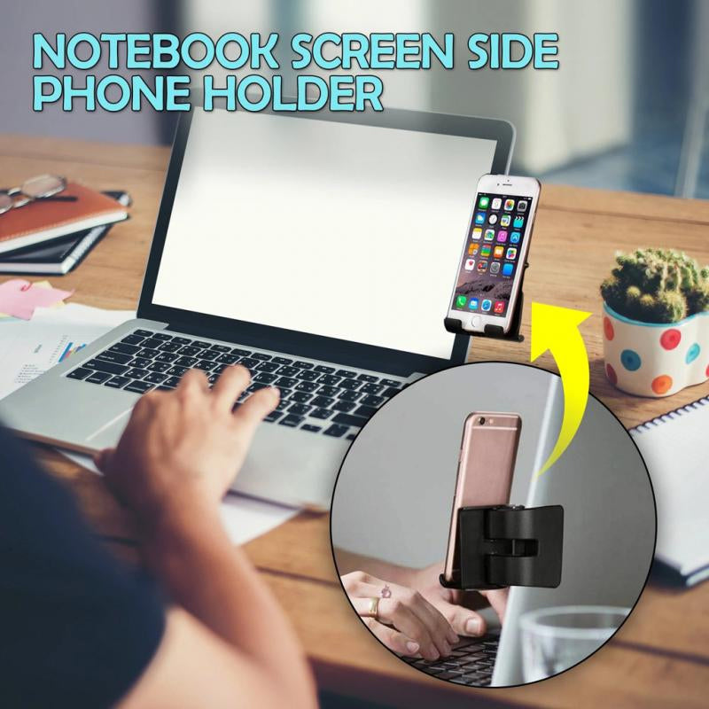 Computer Screen Side Phone Holder