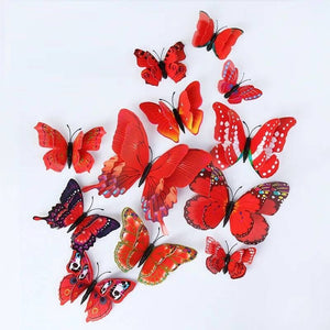 3D Butterfly Wall Mural Stickers
