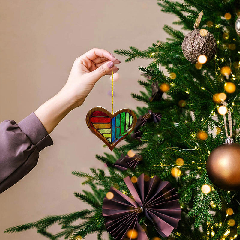 Wooden Painted Love Ornaments Home Decoration