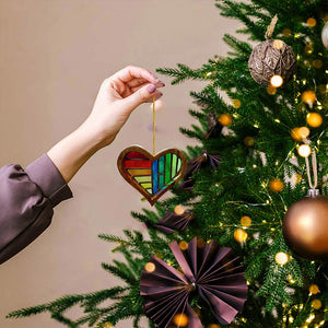 Wooden Painted Love Ornaments Home Decoration