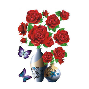 3D Vase Wall Sticker