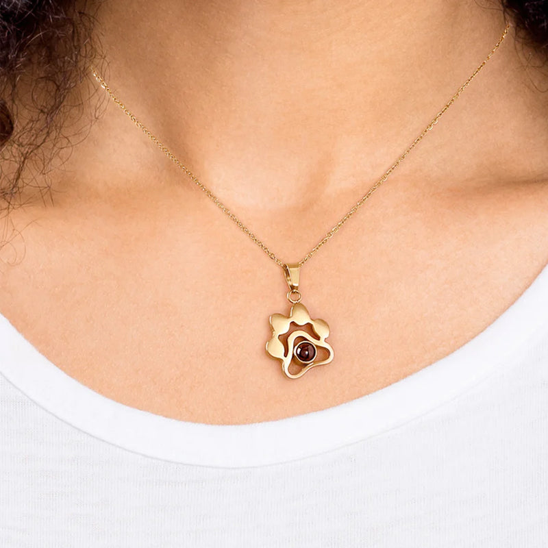 100 Languages I Love You Projection Necklace