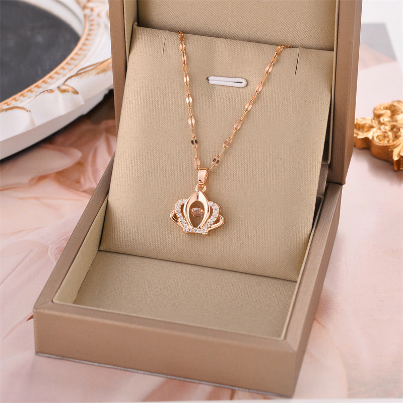Shining Crown Necklace for Women