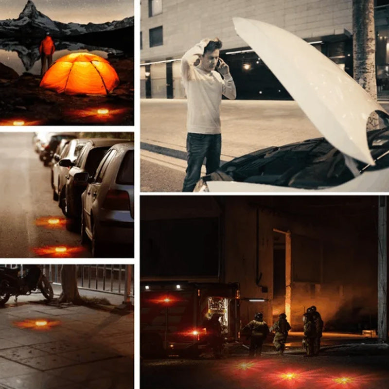 Led Road Flares Flashing Warning Light