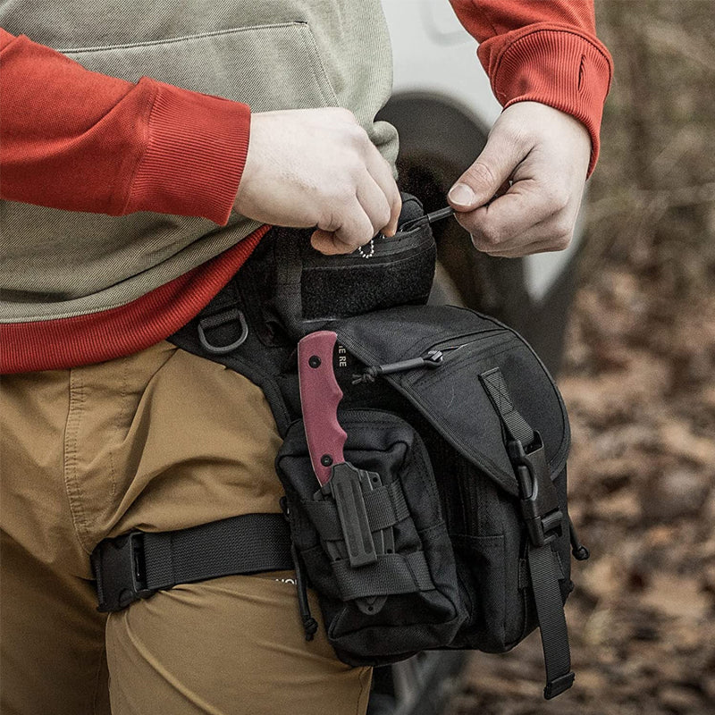 Nylon Waterproof Men Tactical Waist Pack Leg Travel Belt Bag