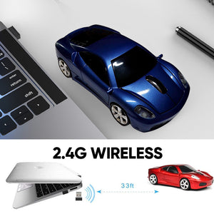 Cool Sport Car Shape Wireless Mouse