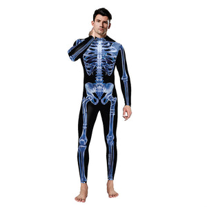 Halloween Sexy Skull Bodysuit