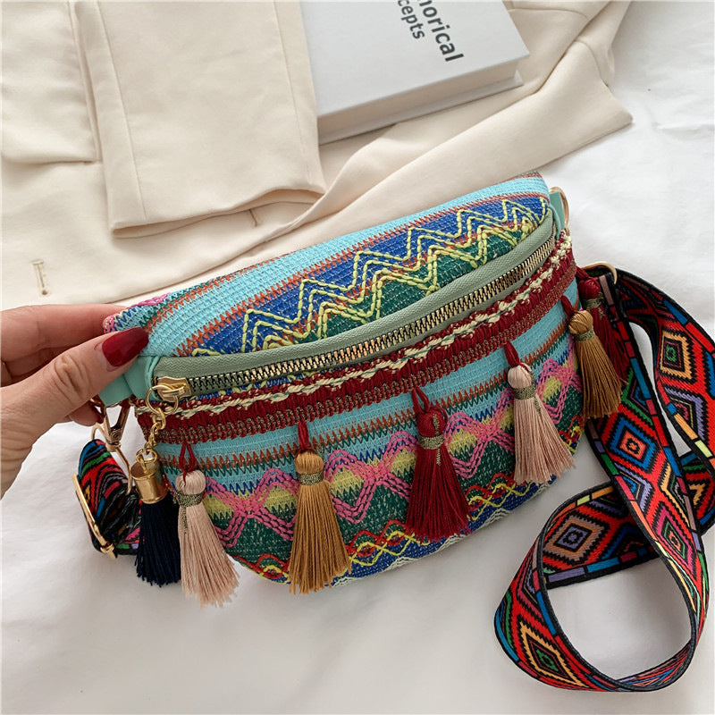 Vintage Colorful Waist Bag