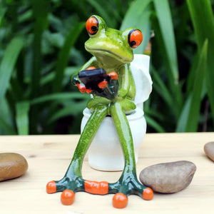 Festival Frog Resin Crafts Frog Pastoral Ornament