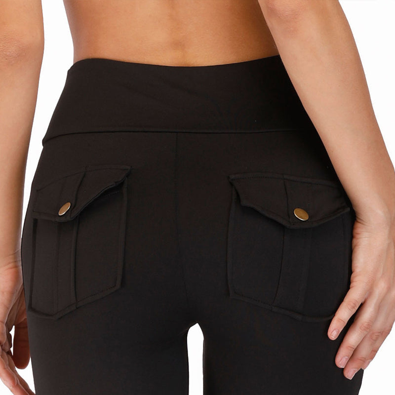 Women's Pocket Sexy Stretch Leggings Fitness Track Pants