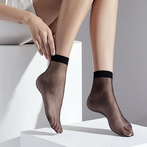Ankle High Clear Women's Socks (10 Pairs)