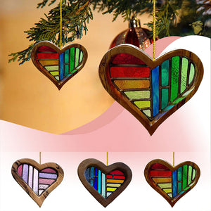 Wooden Painted Love Ornaments Home Decoration