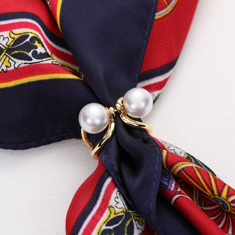 Personalized Three-ring Silk Scarf Buckle