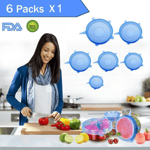 Silicone Stretch lid, 6PCS