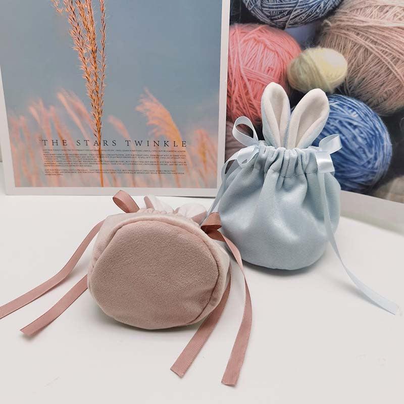 Easter Bunny Velvet Basket