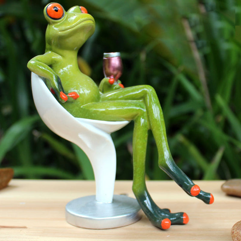 Festival Frog Resin Crafts Frog Pastoral Ornament