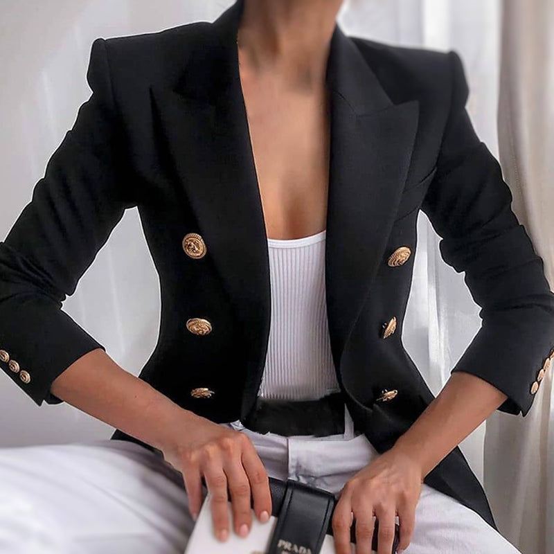 Women's Casual Shoulder Padded Suit