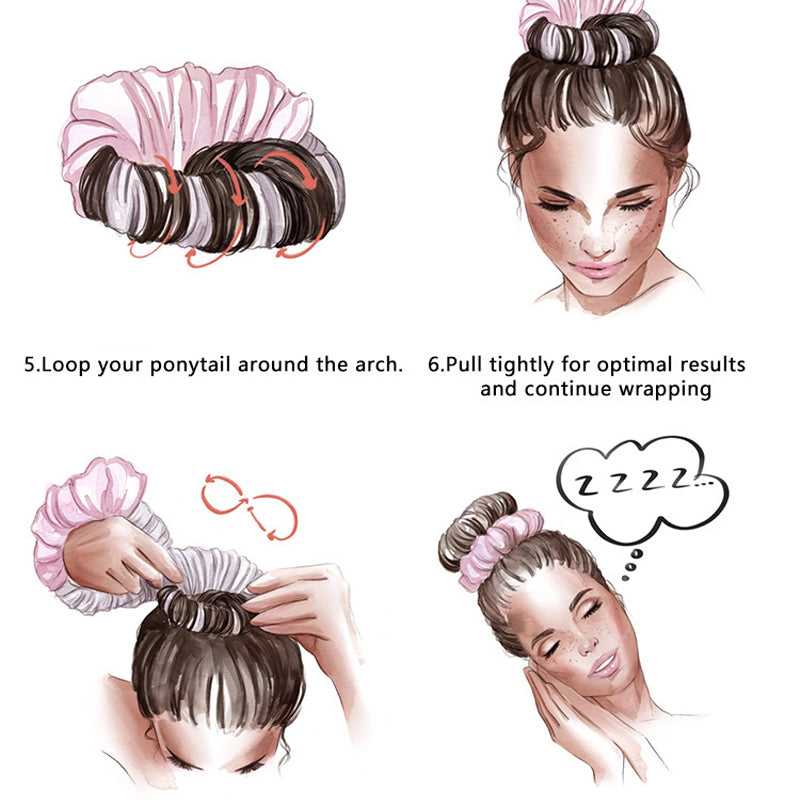 Heatless Hair Curling Double Scrunchie