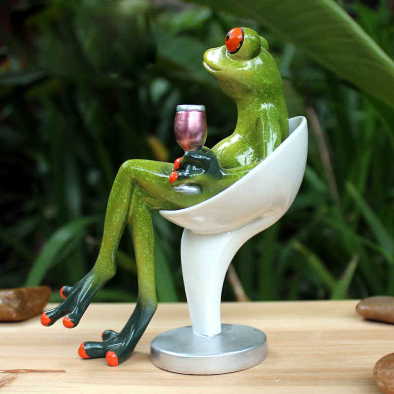 Festival Frog Resin Crafts Frog Pastoral Ornament