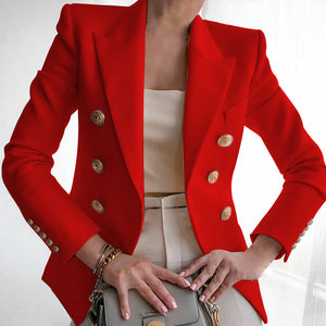 Women's Casual Shoulder Padded Suit