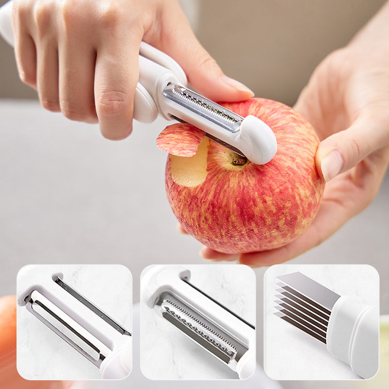3 in 1 Multifunctional Rotary Paring Knife